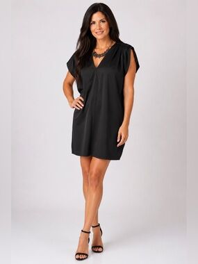 Go International Little Black Shift Dress. Size Medium